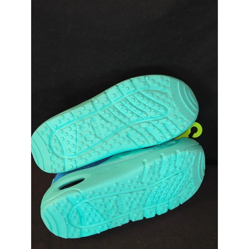 Crocs Swiftwater Splash K Water‎ Shoes Aqua Blue Purple Kids Size J1 New